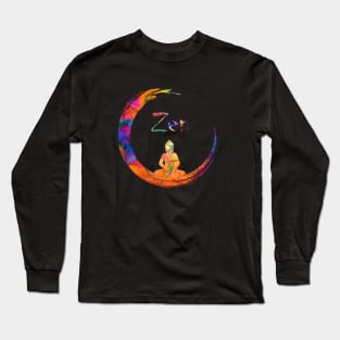 Zen Yoga Buddha Mediation Long Sleeve T-Shirt